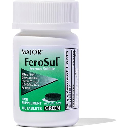 FERROUS SULFATE TAB 325 MG (100) IRON