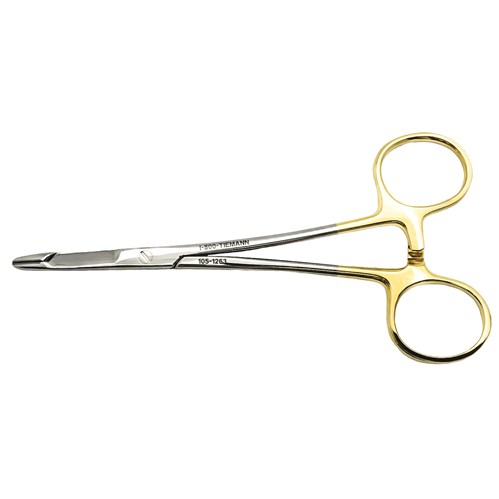 NEEDLE HOLDER SCISSORS OLSEN HEGAR 5.5"