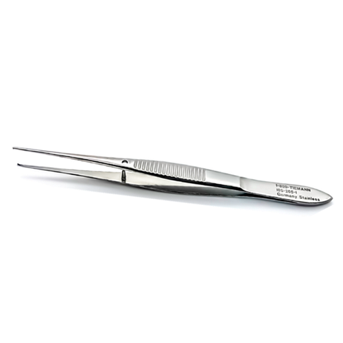 FORCEP DELICATE STRGT 1X2 TEETH 0.6M TIP