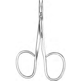 SCISSOR LVRLP SHK STRAIGHT 3 3/4" LEFT