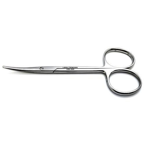 SCISSORS STRABISMUS CURVED 4 1/2"