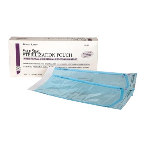 POUCH STERILIZATION 5.25" x 12" BLUE