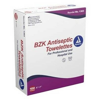 TOWELLETE BENZALKONIUM ANTISEPTC 100/BX