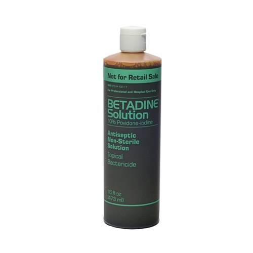 SOLUTION PREP BETADINE IODINE 16OZ 12/CS