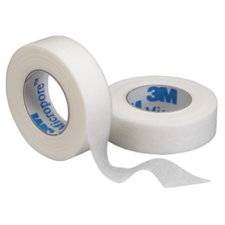 TAPE MICROPORE 3M 1/2"x10 YARDS WH BX/24