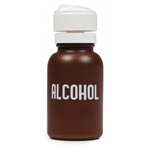 DISPENSER ALCOHOL 8OZ POLYPROP BROWN