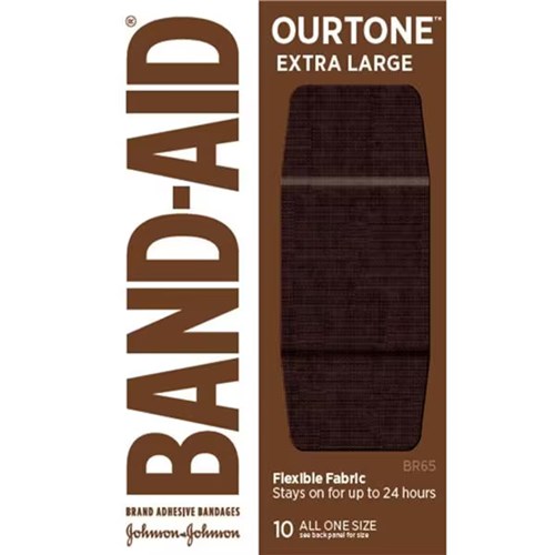 FABRIC BANDAID OURTONE ASSORTED BX/30