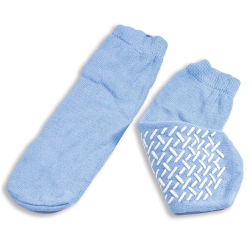 SOCKS SLIPPER LARGE SKY BLUE CS/48