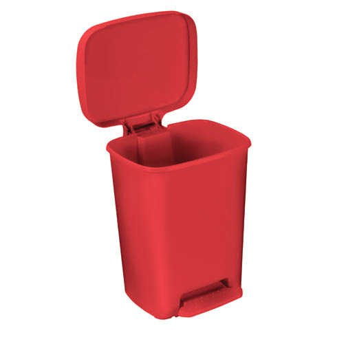 RECEPTACLE BIOHAZARD PLASTIC RED 8 GAL