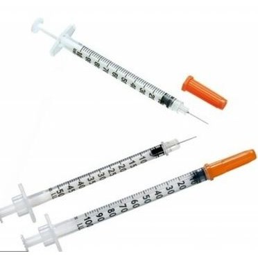 SYRINGE 1CC INSULIN W/ NEEDLE 31Gx5/16"