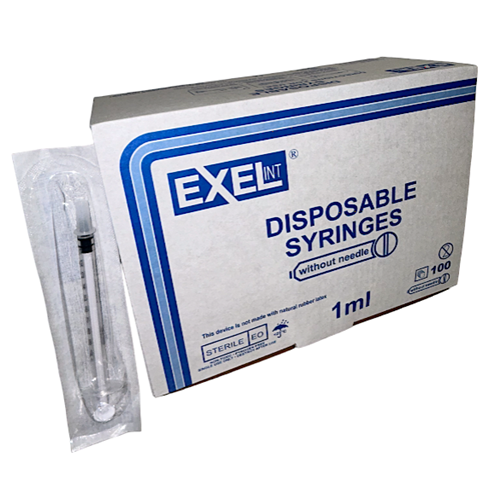 SYRINGE ONLY 1ML EXEL TB SLIP BX/100