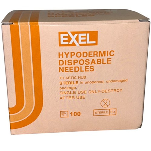 NEEDLE EXEL 25G X 5/8 HYPODERMIC BX/100