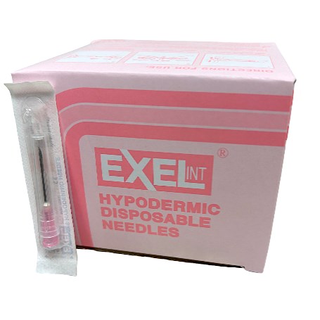 NEEDLE HYPODERMIC EXEL 18G x 1" BX/100