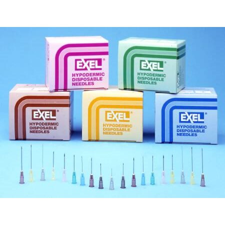 NEEDLE 19G X 1" EXEL HYPODERMIC BX/100