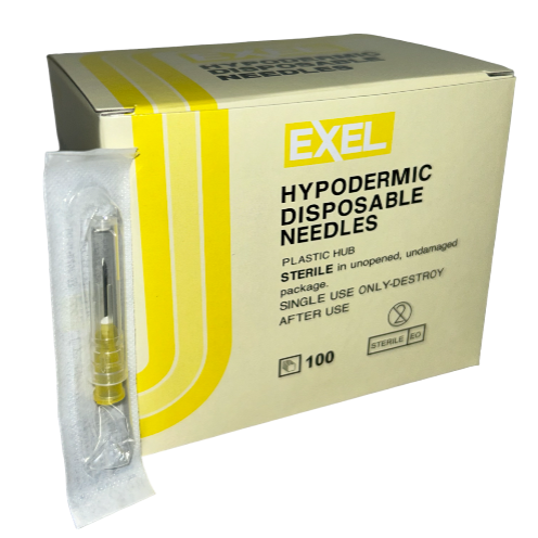 NEEDLE HYPODERMIC EXEL 20G x 1/2" BX/100