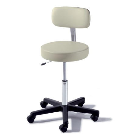 STOOL COMP BASE AIR ADJ W/BACK STONE