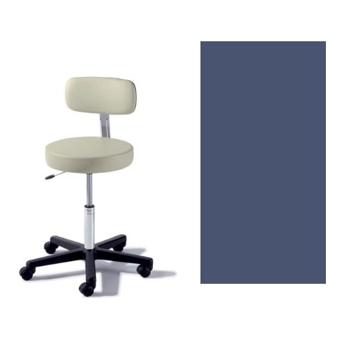 STOOL BASE AIR ADJ W/ BCK SOOTHING BLUE