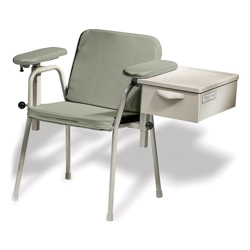 CHAIR BLOOD DRAW W/ STORAGE MINERAL