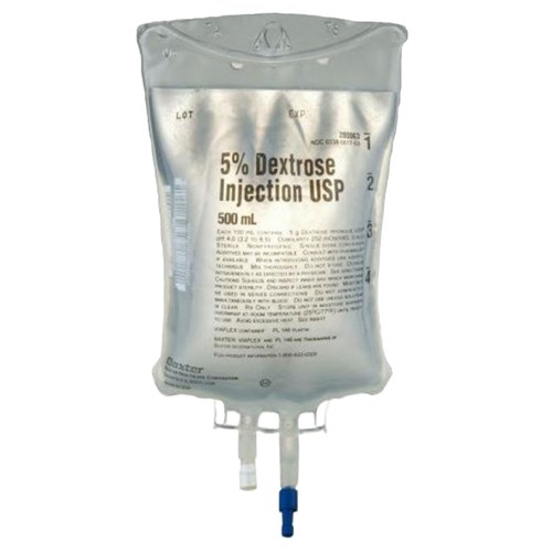 DEXTROSE 5% WATER INJ 500ML