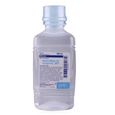 WATER STERILE IRRIGATION BOTTLE 250ML