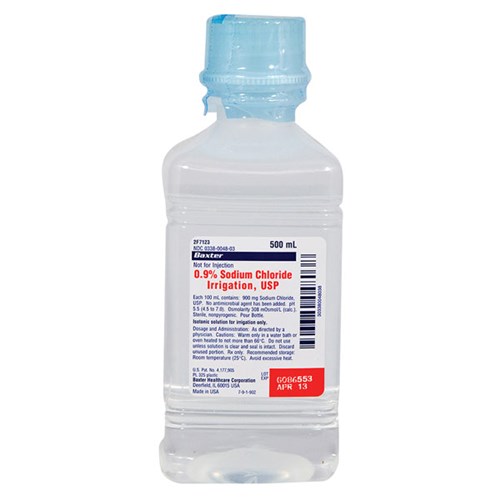 SODIUM CHLORIDE IRRIG BOTTLE 0.9% 500ML