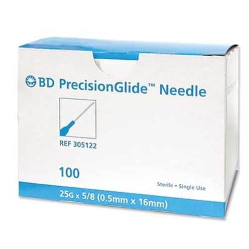 NEEDLE HYPODERMIC BD 25G x 5/8" BX/100