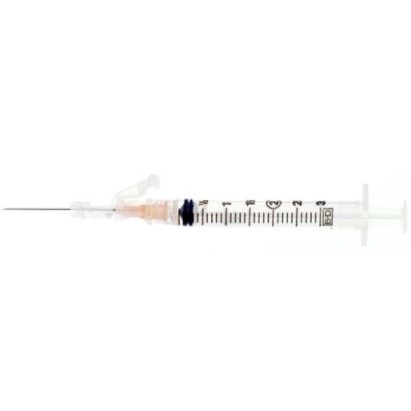 SYRINGE 3ML BD 25G x 5/8" SAFETY BX/50