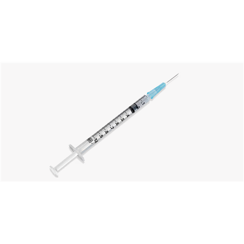 SYRINGE W/ NEEDLE 1CC BD 25G x 5/8" TB