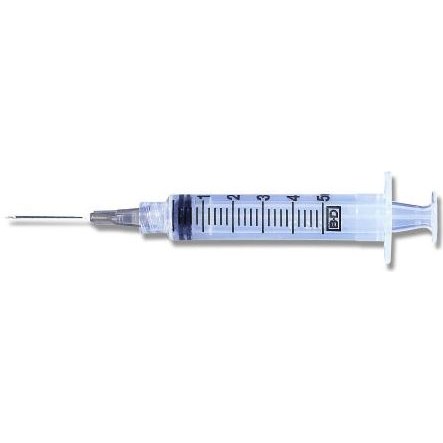 SYRINGE 5ML 21G X 1" LUER LOK