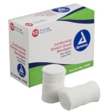 GAUZE CONFORMING STRETCH ROLL N/S 2"