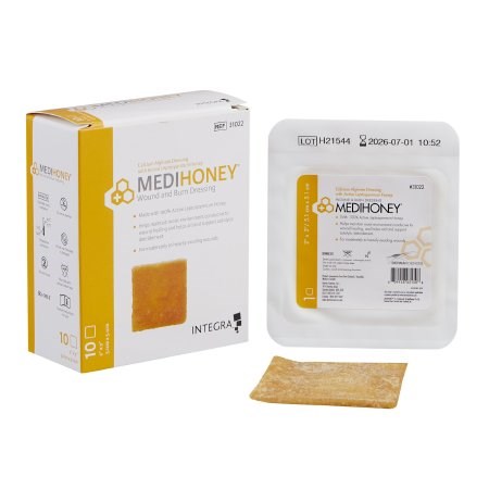 DRESSING MEDIHONEY CALCIUM ALGIN 2X2"