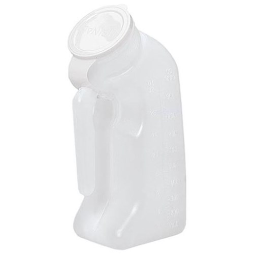 URINAL MALE PTNT 1 QT TRANSLUCENT HDPE