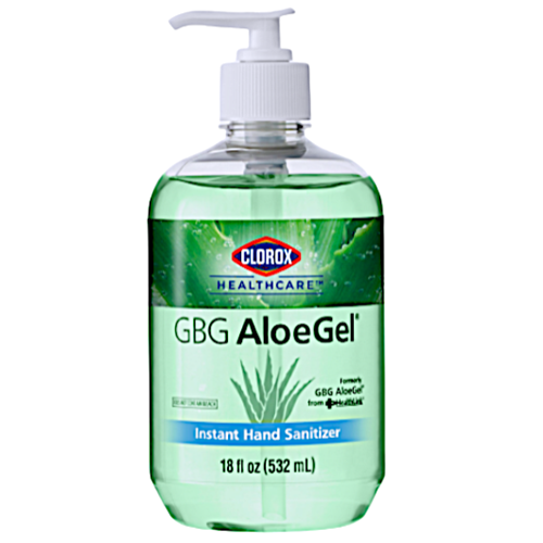 SANITIZER HAND GEL GBG ALOEGEL 18OZ PUMP