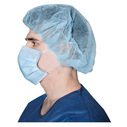 CAP BOUFFANT BLUE 24" BX/100