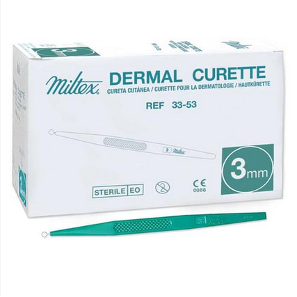 CURETTE DERMAL 3MM DISPOSABLE BX/50