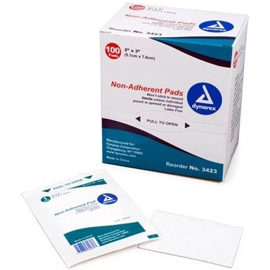 GAUZE SPONGE 2X3 NON ADHERENT NS 12BX/CS