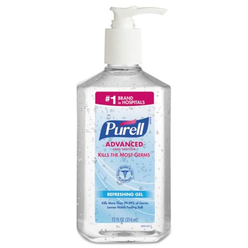 SANITIZER HAND 12 OZ PUMP BTL 12/CS