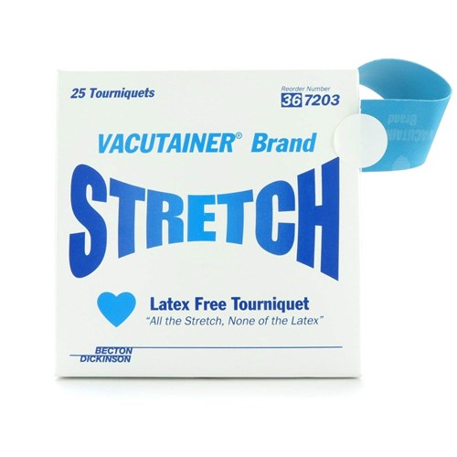 TOURNIQUET DISPENSING BOX LATEX FREE