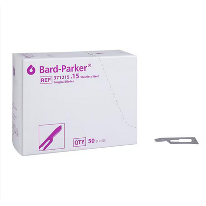 BLADE SCALPEL STERILE S/S #15 BARD BX/50