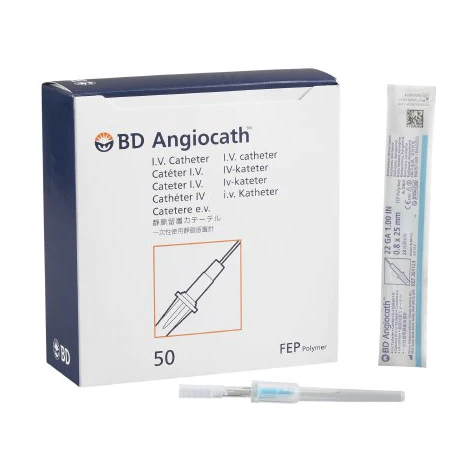 IV ANGIOCATH PERIPHERAL 22GX1" BX/50