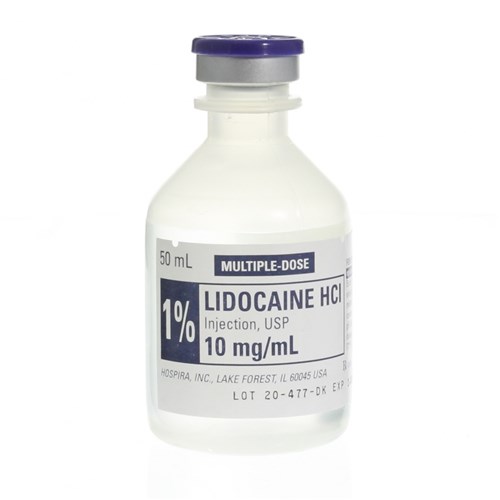 LIDOCAINE 1% MDV PLAIN HCI INJ 50ML