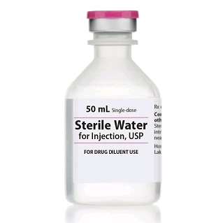 WATER FOR INJECTION SDV 50ML STERILE