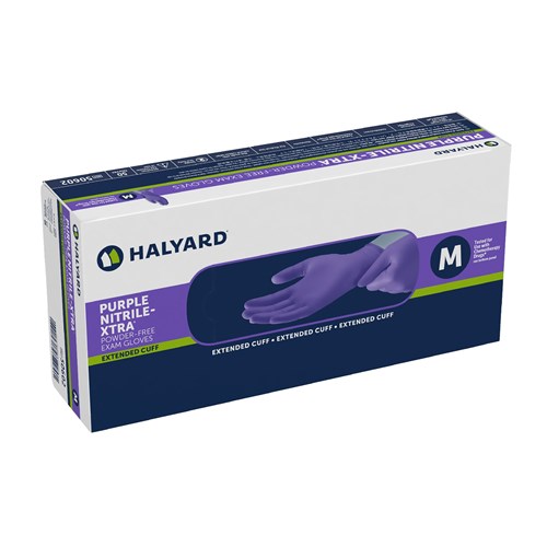 GLOVE NITRILE PURPLE PF MEDIUM BX/50