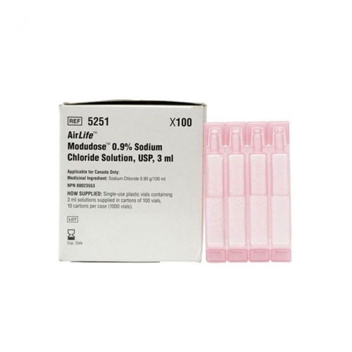 SALINE 3ML 100/BX 10BX/CS