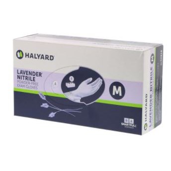 GLOVES NITRILE LAVENDER MEDIUM HALYARD