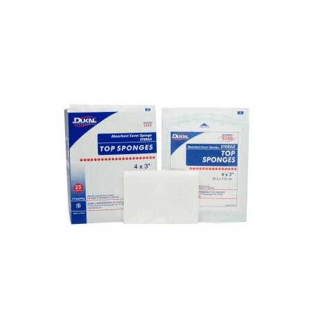 SPONGE GAUZE TOP 4" X 3" NW STER 2/PK