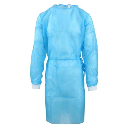 COVER GOWN BLUE MEDIUM/LARGE PK/10