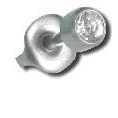 EAR PIERCER COREN PED SILVER SIM DIAMON