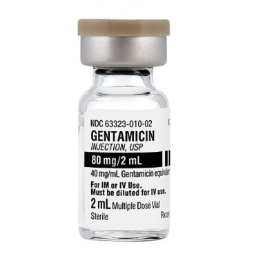 GENTAMICIN 80MG 2ML MDV 2ML BX/25