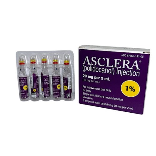 ASCLERA 1% AMPS 20MG/2ML PK/5